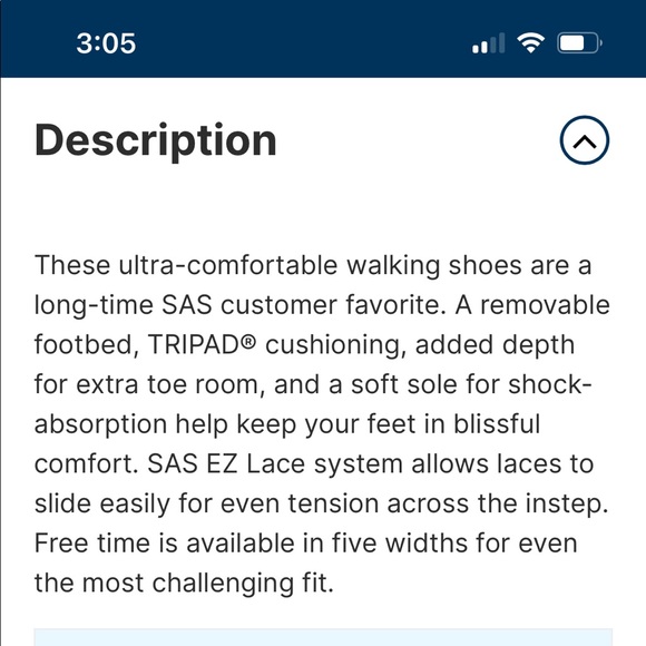 SAS  Tripad comfort SZ 8WW. Preowned in excellent condition. - Picture 7 of 7